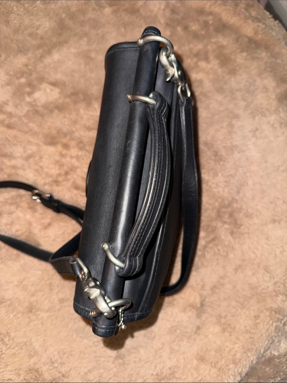 Coach Vintage Black Willis Crossbody Bag - Picture 12 of 14